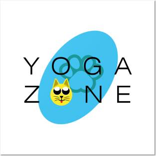 Yoga zone Posters and Art